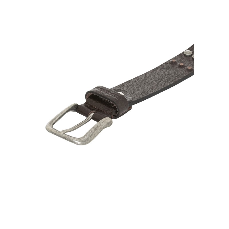 Redbridge Men's Genuine Leather Belt with Rivets, brown