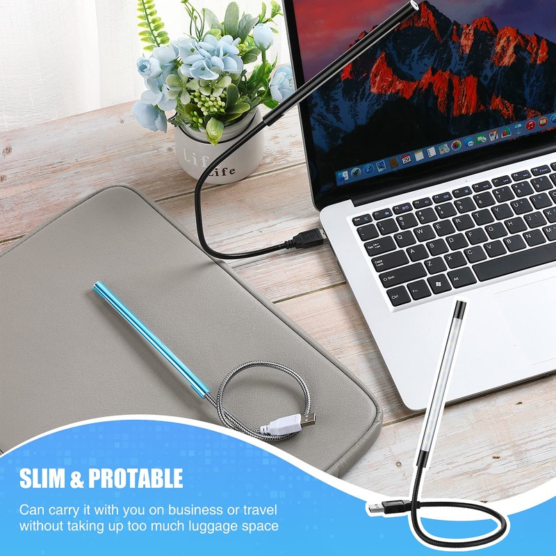Mudder 2 Pieces USB LED Light for Laptop Keyboard Light