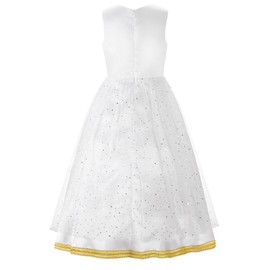 ReliBeauty Kids Virgin Mary Costume for Girls with Cape and Headpiece,100