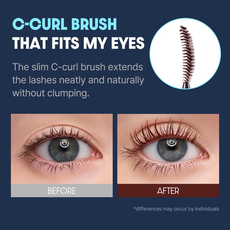 COSNORI Perfect Setting Waterproof Mascara Long&Curl 06 Urban Red –