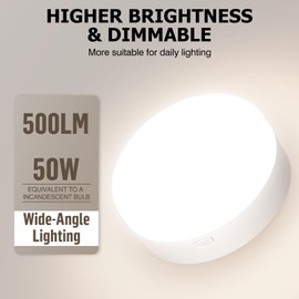 Tivkight Battery Operated Wall Sconce, 5000mAh Rechargeable Dimmable RGB Wall Sconce Set of 2 with Remote, 3 Color Temperature Indoor Battery Powered Wall Lamp Light for Bedroom Living Room