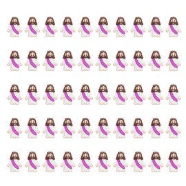 50 Pcs Jesus Toys Miniature Little Jesus Figurine Religious Party Favors Sunday School Craft for Easter Egg Stuffers