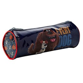 Children's Character Round Barrel Zipped Pencil Case (Secret Life of Pets)