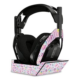MightySkins Carbon Fiber Skin Compatible with Astro A50 Wireless Headphones + Base Station (Gen 4) - Unicorn Popsicle | Protective, Durable Textured Carbon Fiber Finish | Easy to Apply