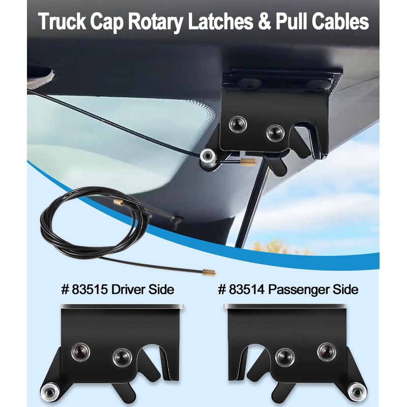 LAIKOU 113436 Black Twist Handle Kit Compatible with Leer Truck