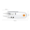Fiskars Thread Cutting Shears, Stainless Steel, White/Orange, Standard