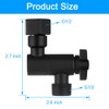 360° Adjustable Shower Head Extension Adapter, Matte Black Shower Angle
