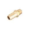 sourcing map Brass Metric Barb Connector Hose Nozzle 6mm x