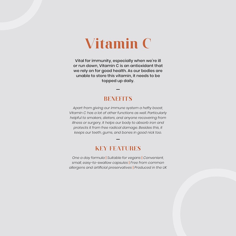 Tom Oliver Nutrition - Vitamin C 1000mg High Strength -