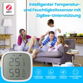 Extralink Smart Life Thermometer and Hygrometer Inside, Smart Home, Smart Thermometer, Zigbee 3.0 Protocol, LCD Display, Indoor Humidity Meter, Multi-Device Configuration