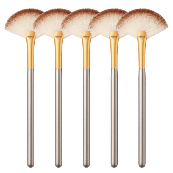 5PCS Fan Mask Brushes Soft Fan Facial Mask Applicator Tools