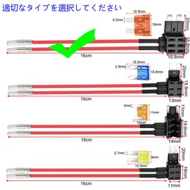 KILIGEN 2pcs 12V/24V Standard Dual Port Fuse Tap Circuit Addition Medium ATS Piggyback Blade Fuse Holder with Dual Wire Harness, 4 Pieces (5A/10A) Standard Fuse and Fuse Puller
