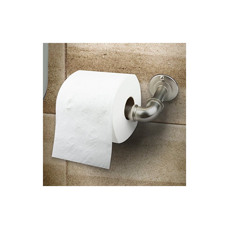 Rod Desyne Single Toilet Paper Holder, Satin Nickel