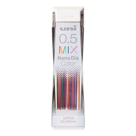 Mitsubishi Pencil U05202NDCMIX Erasable Color Lead Nano Diamond Color 0.5 Mix 10 Pieces