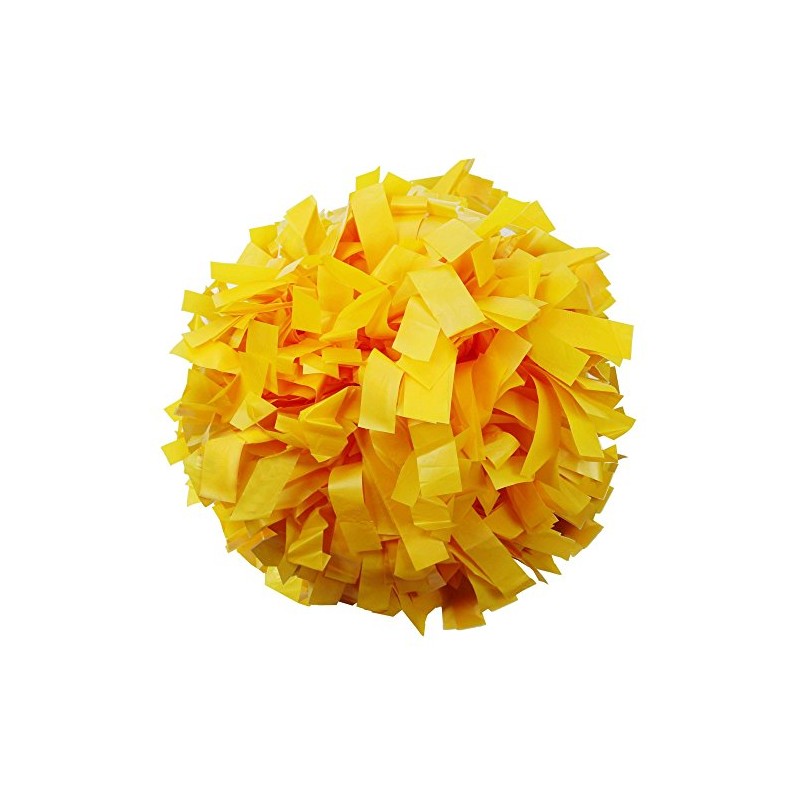Danzcue 1 Pair 6" Plastic Cheerleading Pom Poms with Dowel