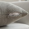 MIULEE Granular Cushion Cover, Pineapple, Soft Plain Decorative Square Cushion