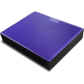 Yes4All Balance Pad Massage/Yoga Pad with Foot Massage Mat for Physical Therapy and Fitness Workout Training, Suitable for Home, Work, Rehabilitation- Purple X-Large