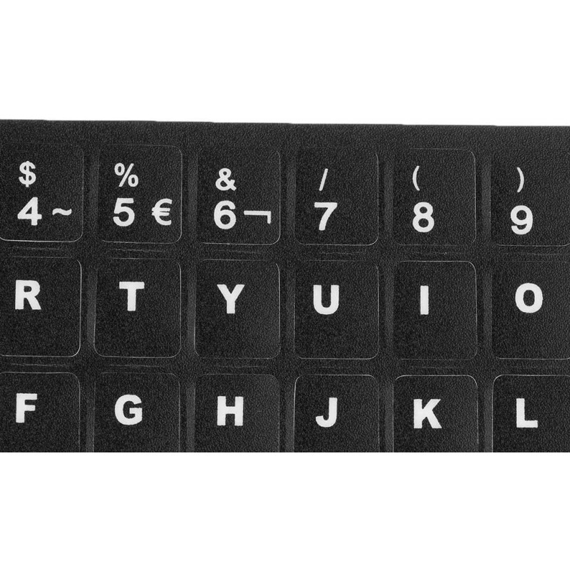 L&T Etiquetas Pegatinas Stickers Para Teclado En Español 2pzs