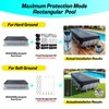 SIHAIAN 10x16Ft Oval Pool Cover with Side Storage for Oval