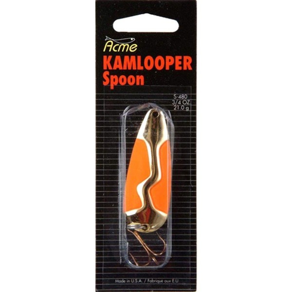 Acme Kamlooper Spoon, Gold/Fluorescent, 3/4-Ounce