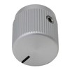 6mm Round Hole 15mm Short Solid Aluminium Control Knob for