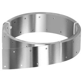 32ft x 2-3/8"(60mm) Width Tension Tie Strapping,27 Gauge Stainless Steel 304 Metal Coil Strapping Perforated Strap Utility Strap