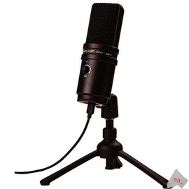 Teds Electronics Zoom Zum-2 Podcast Microphone with Desktop Stand, Cable & Windscreen + Microphone Pop Filter, PHMPOP
