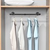 Jeasor Industrial Iron Pipe Clothes Hanging Bar DIY Wall-Mounted Garment