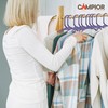 Campior Purple Plastic Hangers 10 Pack Heavy-Duty, Space-Saving, Non-Slip, Durable