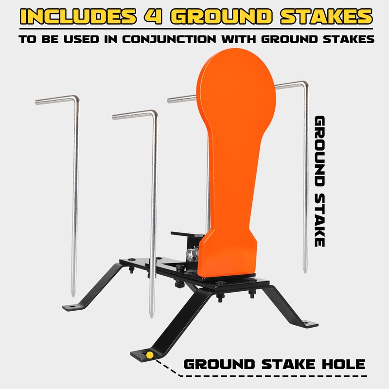 Highwild 3/8" AR500 Classic Popper Steel Shooting Target 12" Pop