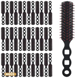 60 Packs Hair Brushes, Anti Entangling Hair Brushes Anti Static Massage Combs, Disposable Plastic Hair Combs for Curly Wet Dry Hair for Homeless, Shelter, Hotel, Nursing Home