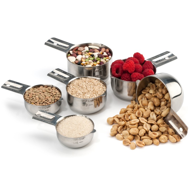 Hudson Essentials Stainless Steel Measuring Cups Set (6 Piece Set)