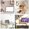 Weysat 6 Pcs Under Desk Headphone Hook Hanger Table Hook