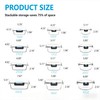 MSPOQMRSF 12 Piece galss Containers with Lids, Food Storage Containers,