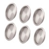 KOVOSCH 6 Pack Closet Door Finger Pull Satin Nickel- 2-1/8”