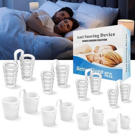 Anti Schnarch Nasenspreizer, 8 Stück Schnarchstopper, Anti Snoring Verhindern Nasenklammer Schnarchen Stopper, Anti Schnarch Gerät, Weichem Silikon Nasendilator, Besser Schlafen (2 Stile 4 Größen)