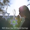 POPLYKE Star of David/Celtic Moonstone/Christmas/Daisy/Mountain Earrings 925 Sterling Silver Dangle