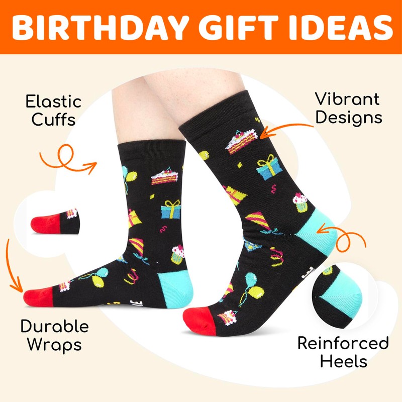 Zmart 80th Birthday Gift for Men - Socks for Older