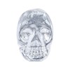 Milkary 10 Pcs Crystal Glass Door Knobs, Skull Clear Glass