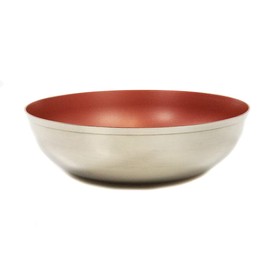 Tupperware Allegra 800 ml Stainless Steel Red Bowl Serving Bowl