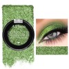DE'LANCI Green Glitter Eyeshadow,High Flash Metalic Eyeshadow Waterproof,Green Shimmer Eye