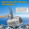 Boltigen 1-1/2 inch Spring Check Valve, 304 Stainless Steel CF8