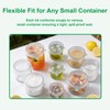 Small Silicone Stretch Lids – 6 Pack Reusable Food Covers,Flexible