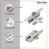 KOTARBAU® 72/40 Sliding Door Mortice Lock Galvanised Corrosion Resistant Strike
