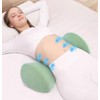 Uwenkjie Lumbar support pillow,back pillow for bed， relieves lower back