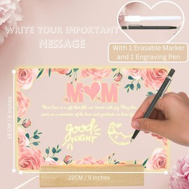 Uniqicon Gifts for Mum from Husband, Acrylic Mum Plaque Presents with Writing Pens, Christmas Gifts for Best Mum, Mother in Law