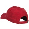 Structured Faux Suede Cap - Red OSFM