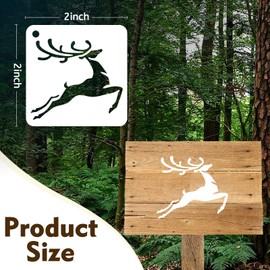 80 Pcs Animal Painting Stencils Reusable Animal Stencils for Painting on Wood Rocks Canvas Fabric Glass Pottery 2x2 Inch