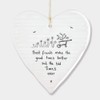 East of India Hanging Heart Gift Best Friends Make Good