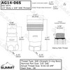 1/4” Ag ISO 5675 Hydraulic Quick Connect Coupler Set, 3/8"